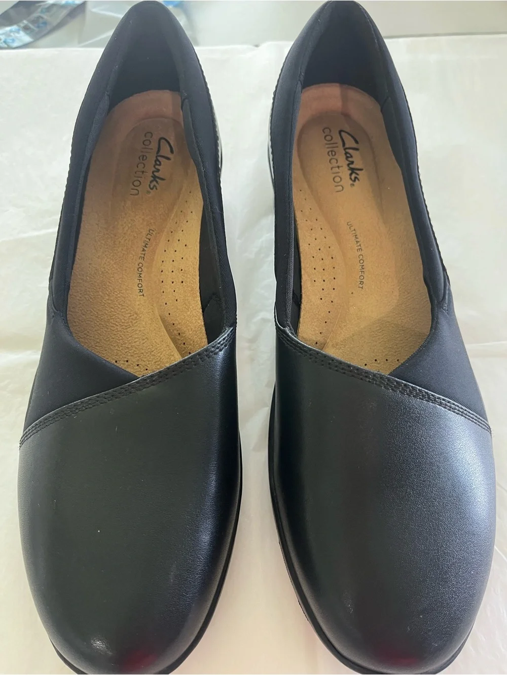 NWT Clark's Suttyn Walk Women's Leather Wedges